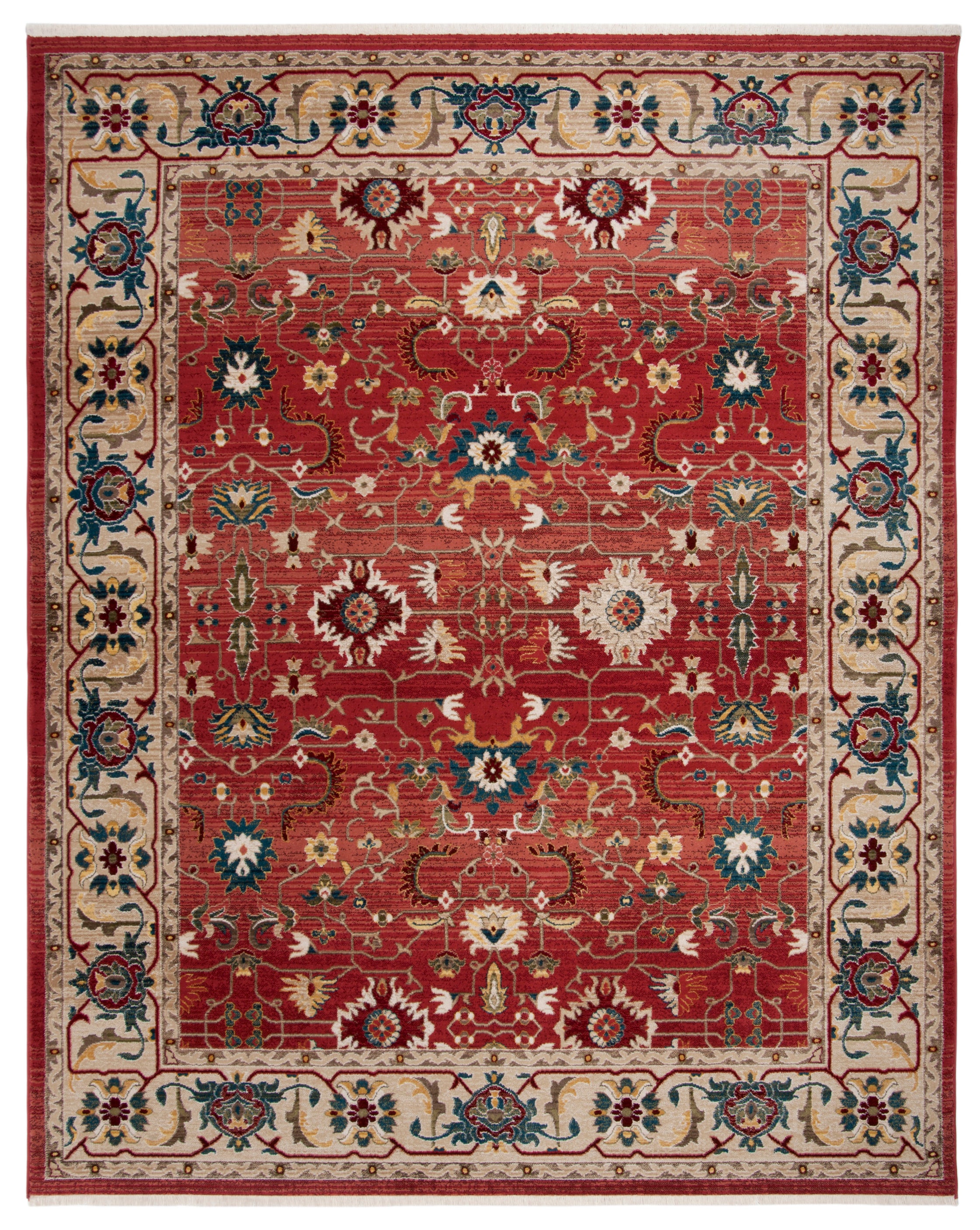 Lauren Ralph Lauren Ines Rug, LRL1293 - RED / BEIGE
