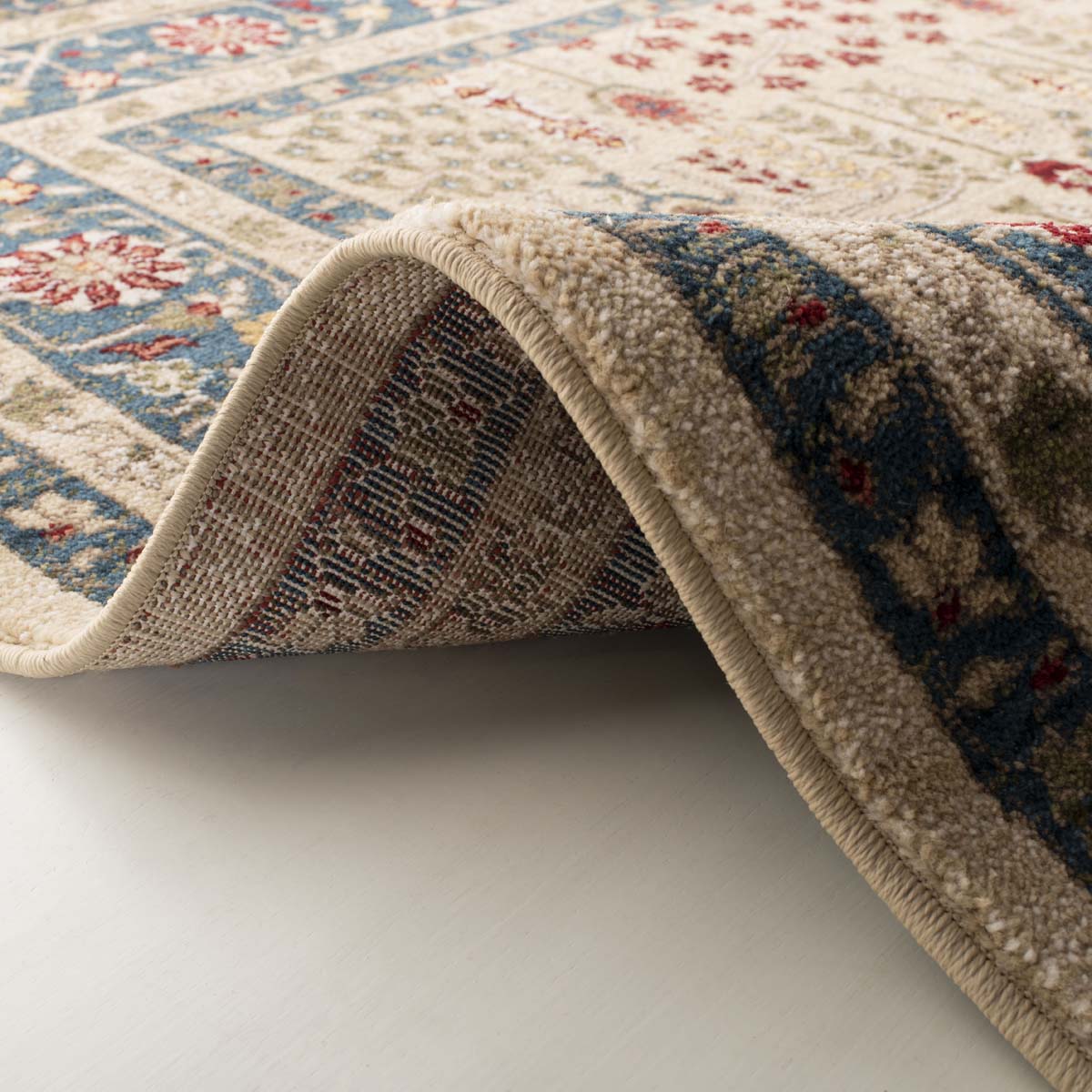 Lauren Ralph Lauren Margaux Rug, LRL1297 - BEIGE / NAVY