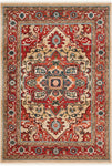 Lauren Ralph Lauren Quentin Rug, LRL1298 - RED / BEIGE