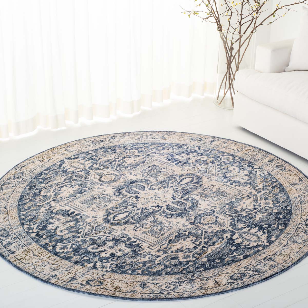 Lauren Ralph Lauren Emeril Rug, LRL1320 - NAVY