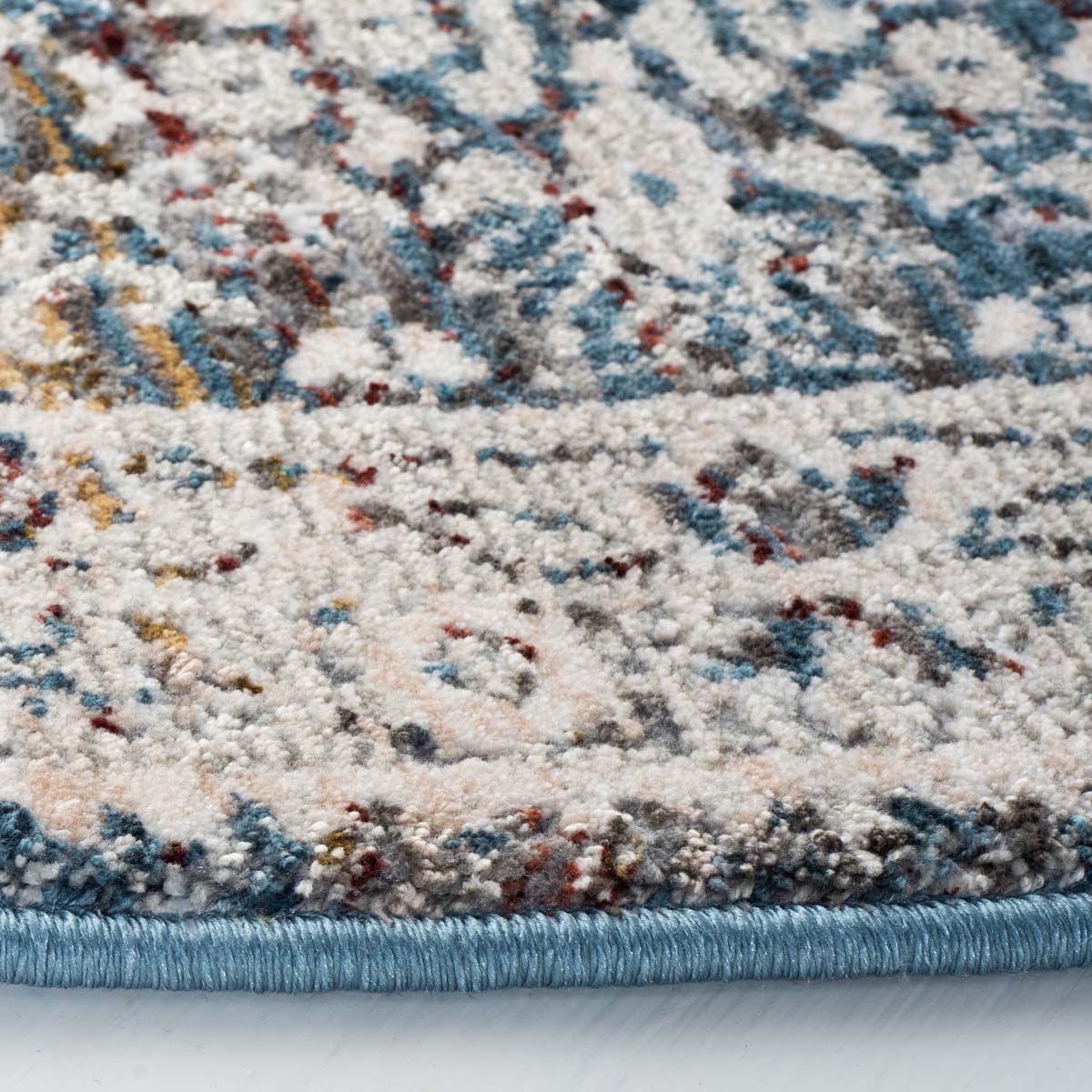 Lauren Ralph Lauren Fleur Rug, LRL1355 - IVORY / BLUE