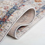 Lauren Ralph Lauren Fairhaven Rug, LRL1400 - LIGHT GREY / BLUE RUST