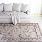 Lauren Ralph Lauren Fairhaven Rug, LRL1400 - LIGHT GREY / BLUE RUST