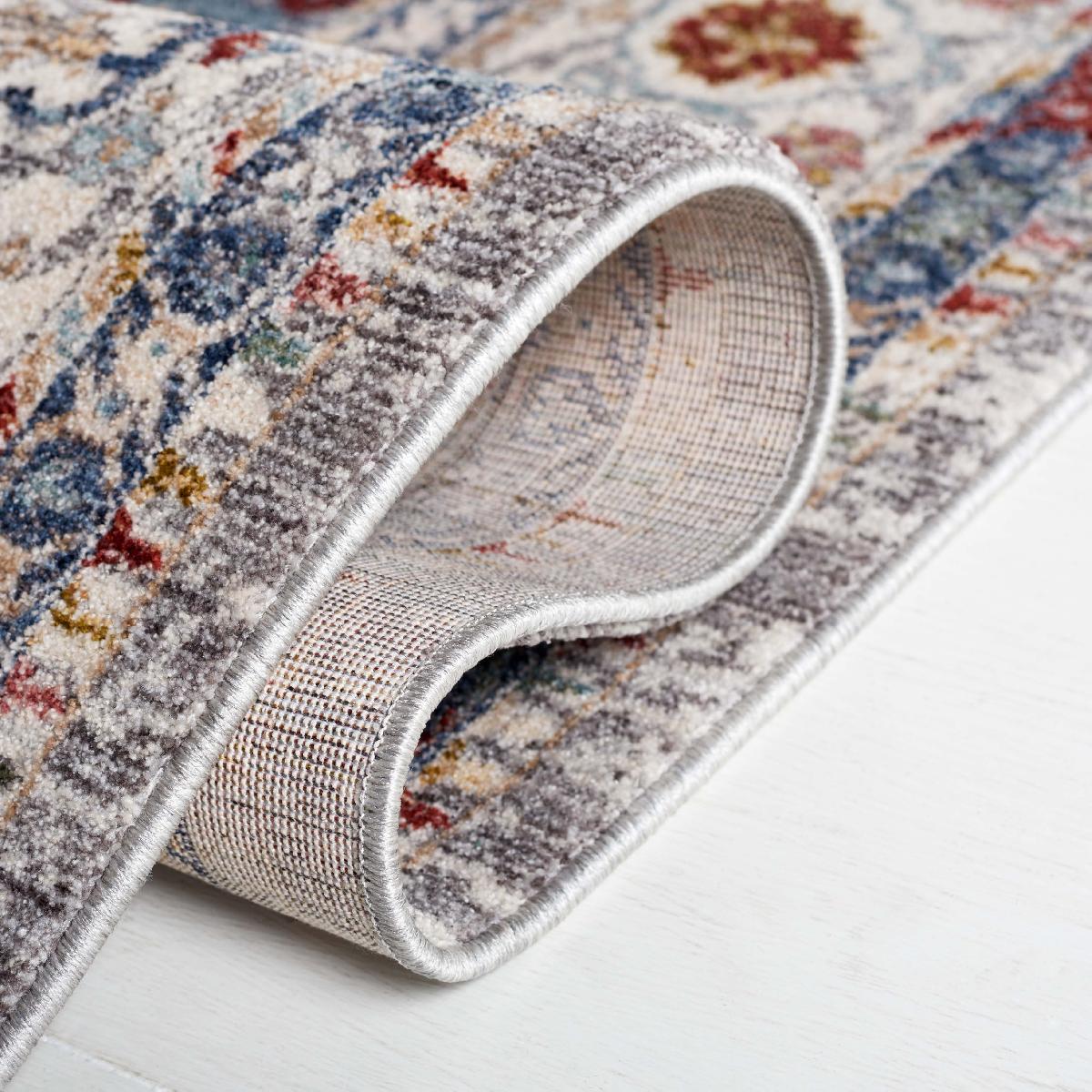 Lauren Ralph Lauren Fairhaven Rug, LRL1400 - GREY BLUE / IVORY