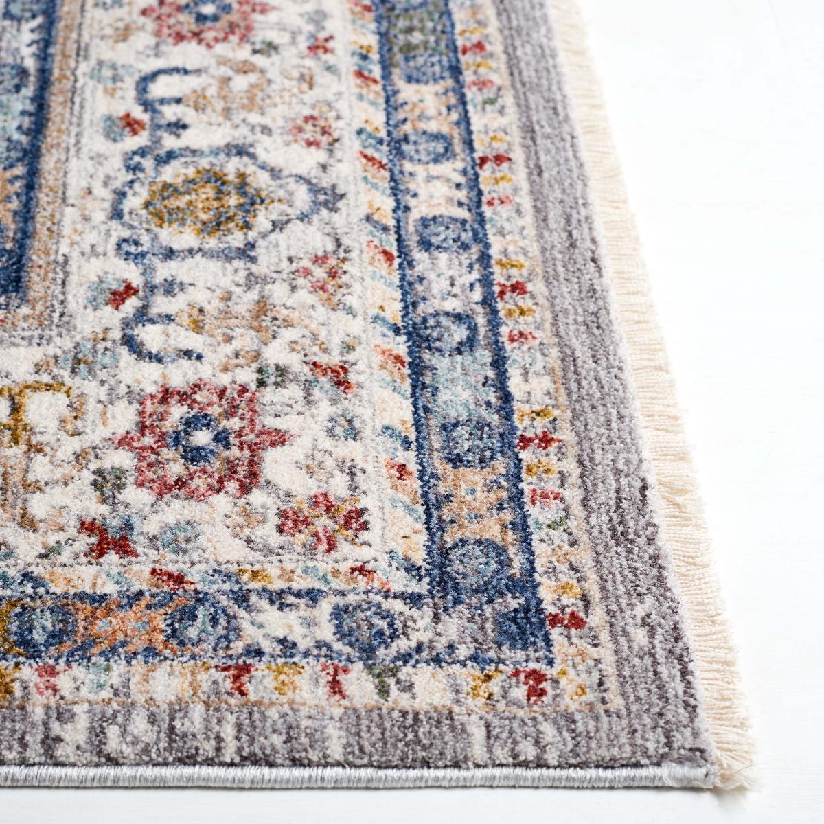 Lauren Ralph Lauren Fairhaven Rug, LRL1400 - GREY BLUE / IVORY