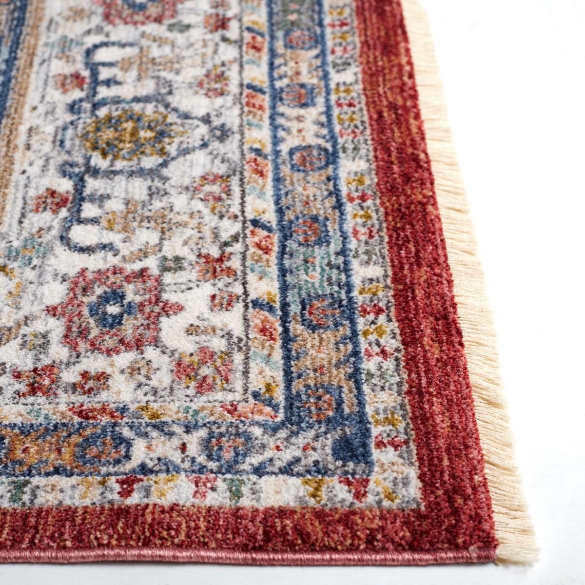 Lauren Ralph Lauren Fairhaven Rug, LRL1400 - RED / IVORY BLUE