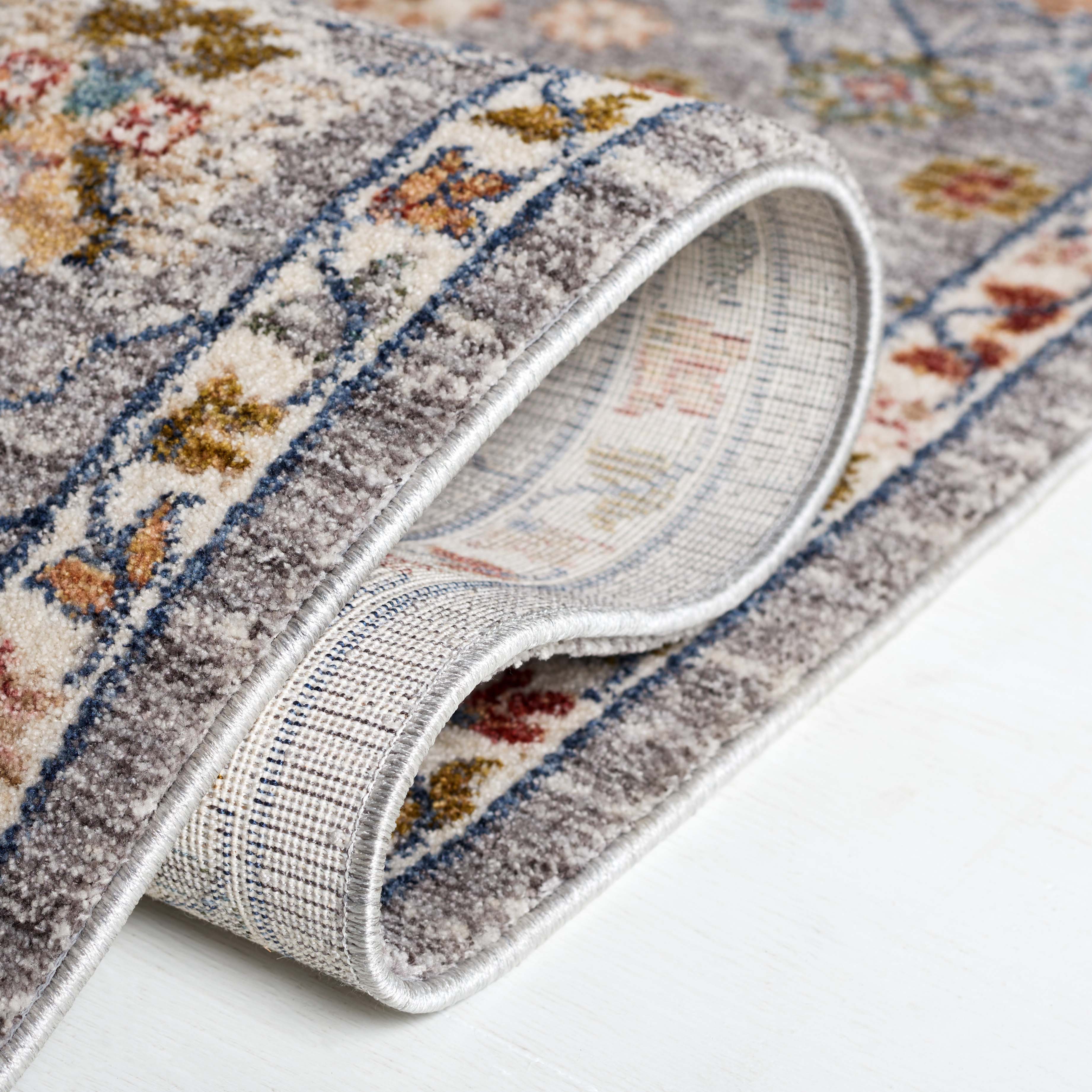 Lauren Ralph Lauren Kempton Rug, LRL1402 - GREY BLUE / RUST