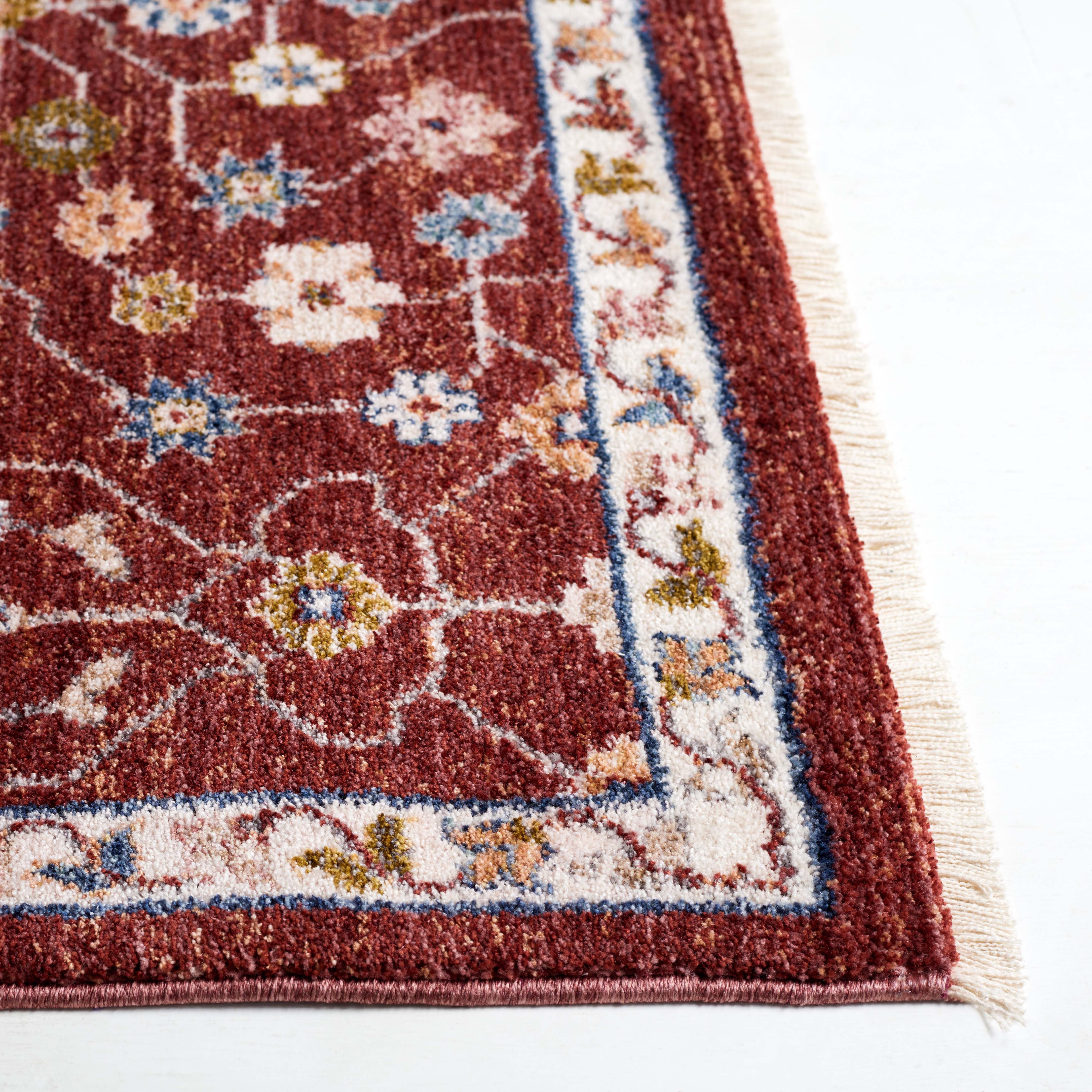 Lauren Ralph Lauren Kempton Rug, LRL1402 - RED / IVORY