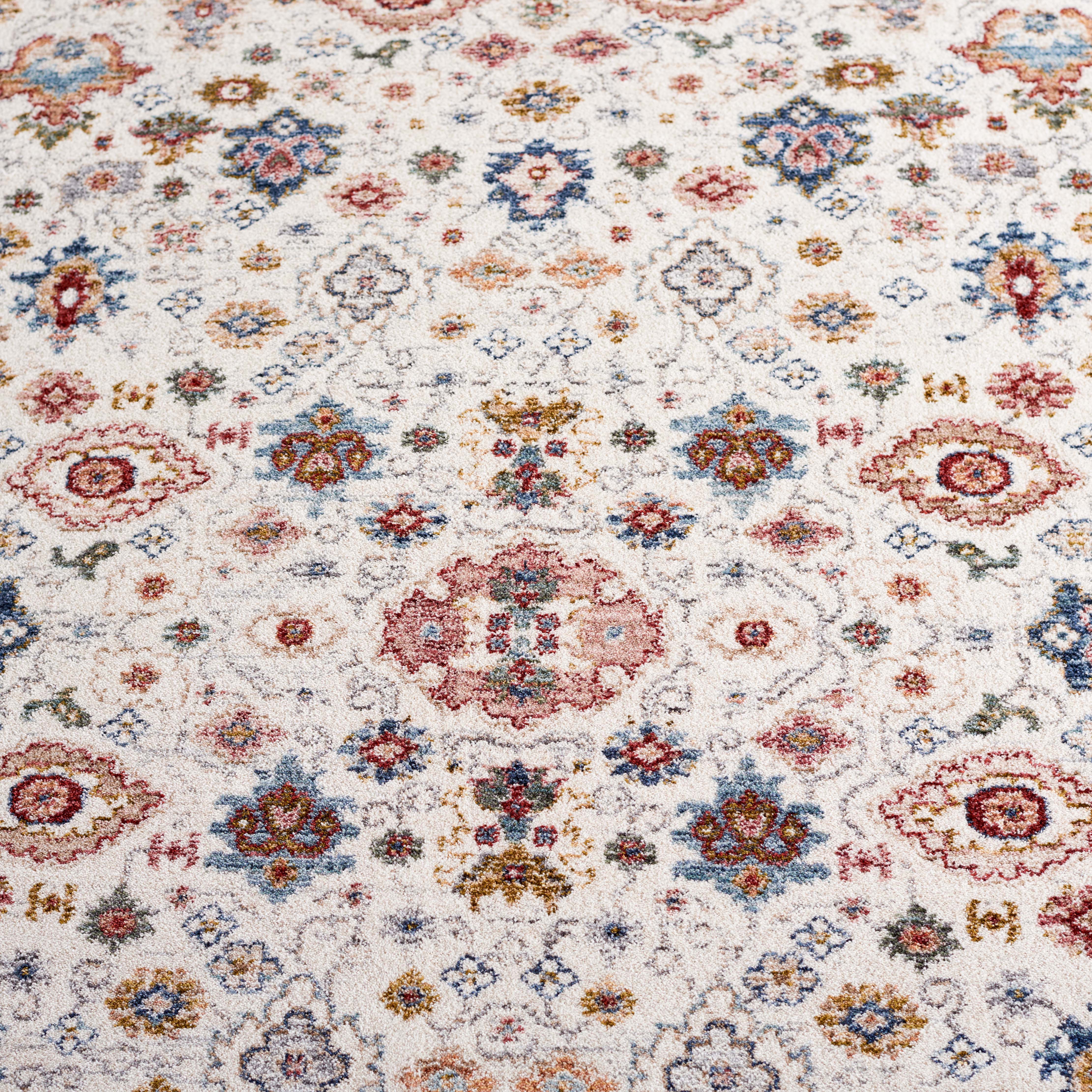 Lauren Ralph Lauren Milltown Rug, LRL1403 - IVORY / BLUE RUST