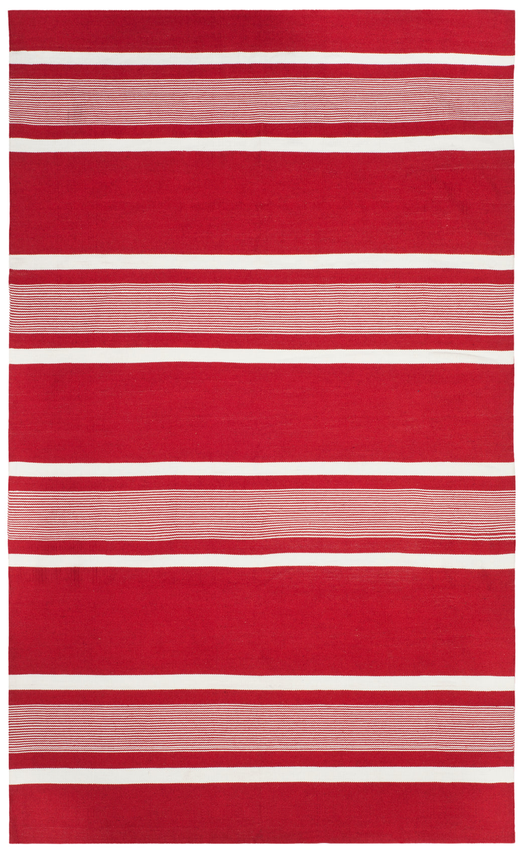 Lauren Ralph Lauren Hanover Stripe Rug, LRL2461 - RED