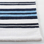 Lauren Ralph Lauren Leopold Stripe Rug, LRL2462 - WHITE / FRENCH BLUE