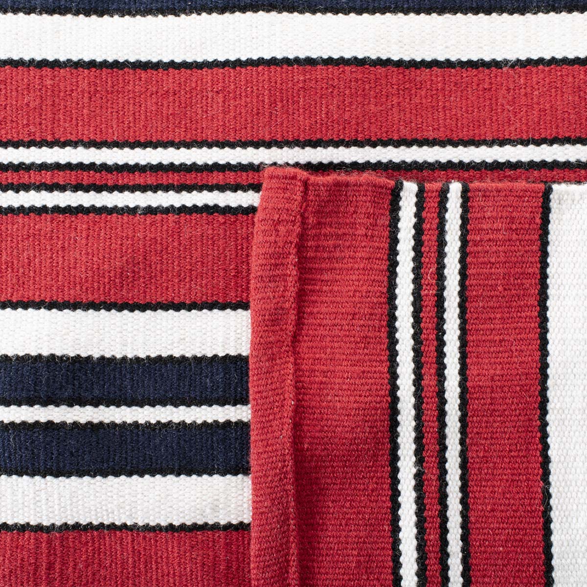 Lauren Ralph Lauren Leopold Stripe Rug, LRL2462 - RED