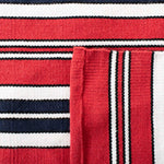 Lauren Ralph Lauren Leopold Stripe Rug, LRL2462 - RED