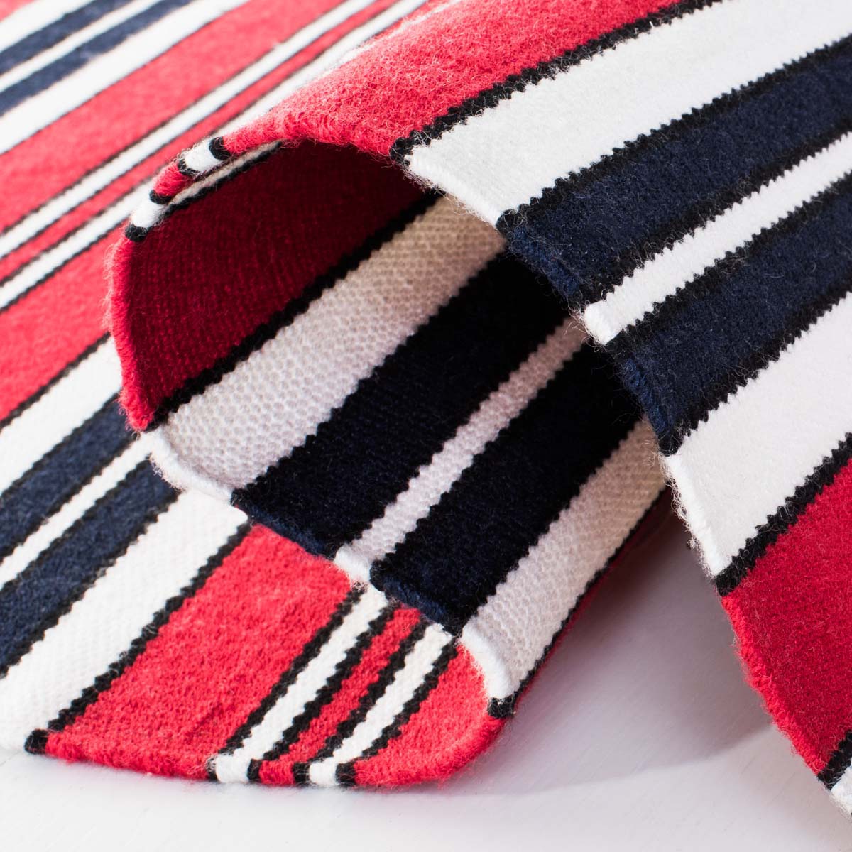 Lauren Ralph Lauren Leopold Stripe Rug, LRL2462 - RED