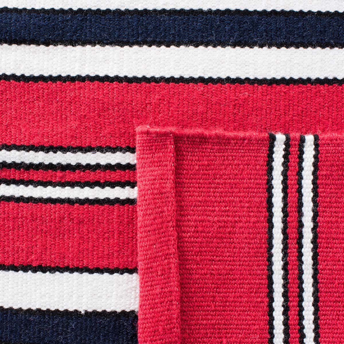 Lauren Ralph Lauren Leopold Stripe Rug, LRL2462 - RED