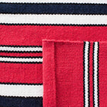 Lauren Ralph Lauren Leopold Stripe Rug, LRL2462 - RED
