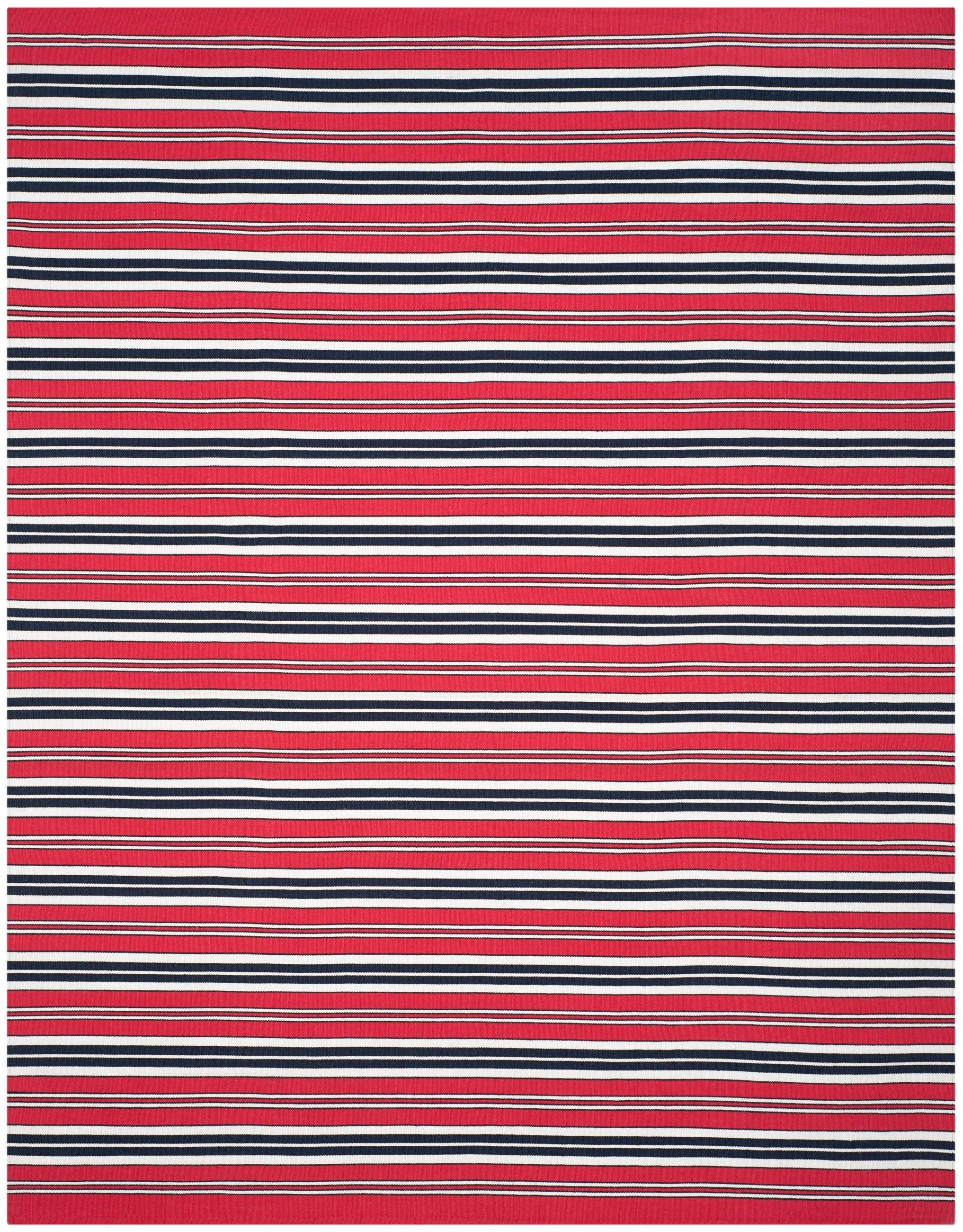 Lauren Ralph Lauren Leopold Stripe Rug, LRL2462 - RED