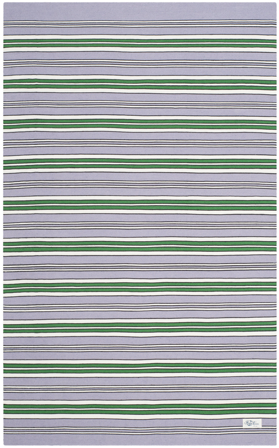 Lauren Ralph Lauren Leopold Stripe Rug, LRL2462 - LILAC
