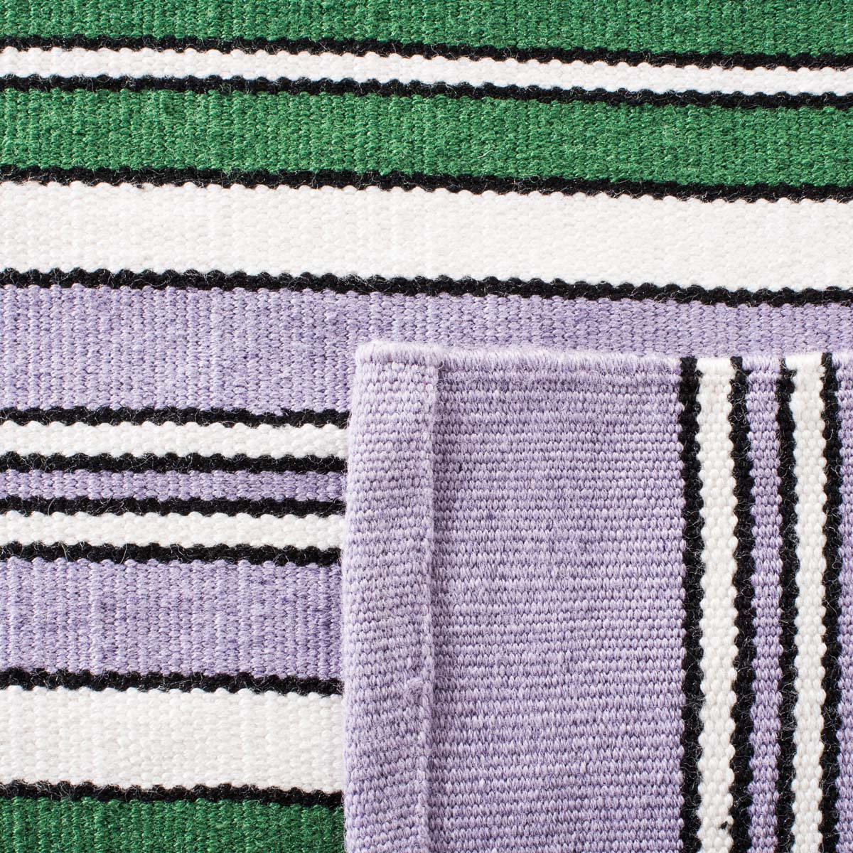 Lauren Ralph Lauren Leopold Stripe Rug, LRL2462 - LILAC
