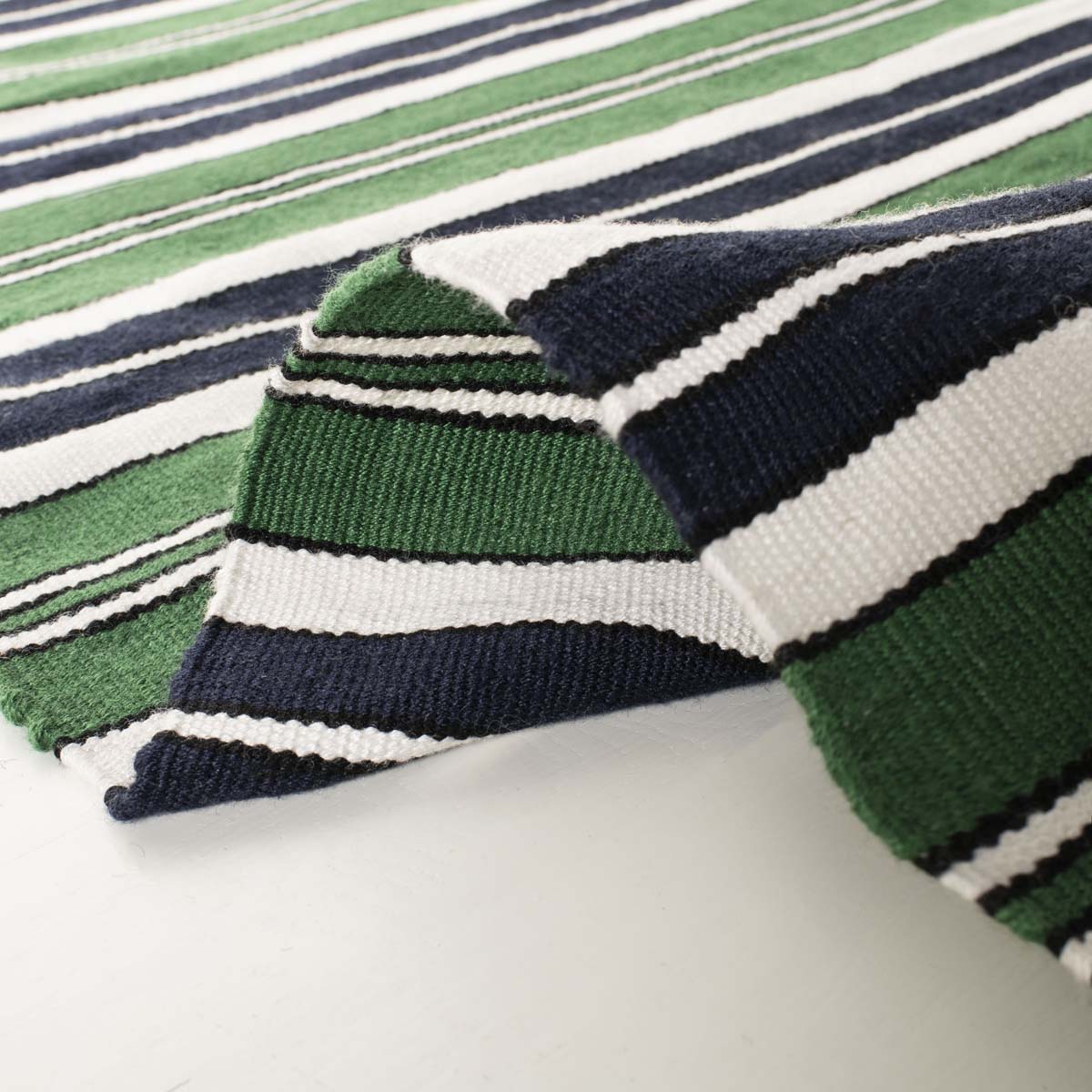 Lauren Ralph Lauren Leopold Stripe Rug, LRL2462 - GREEN