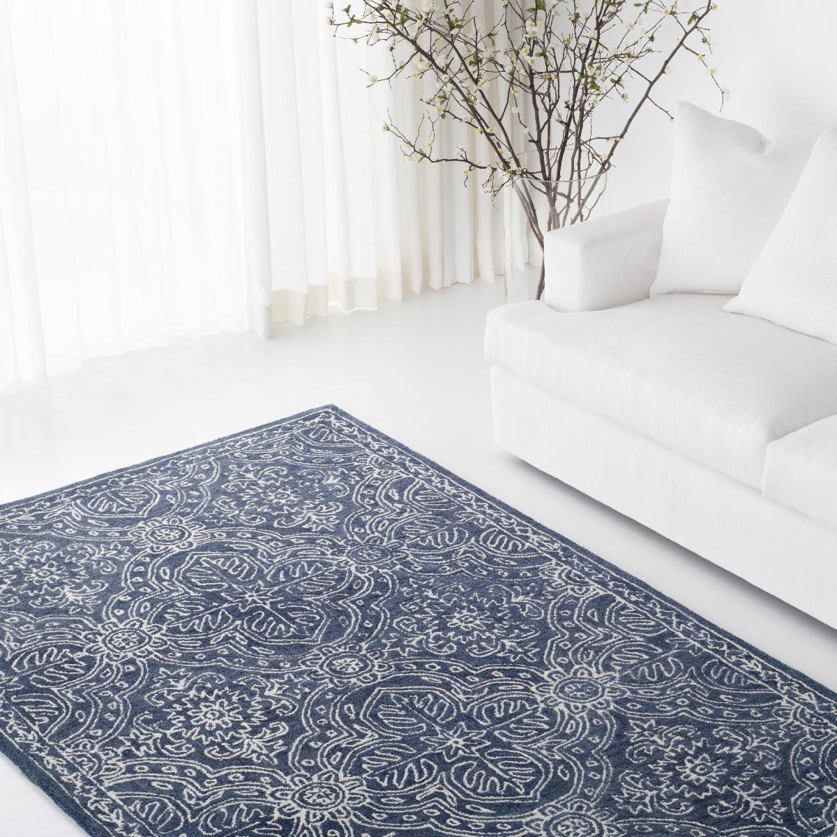 Lauren Ralph Lauren Eleanora Rug, LRL6503 - NAVY / IVORY