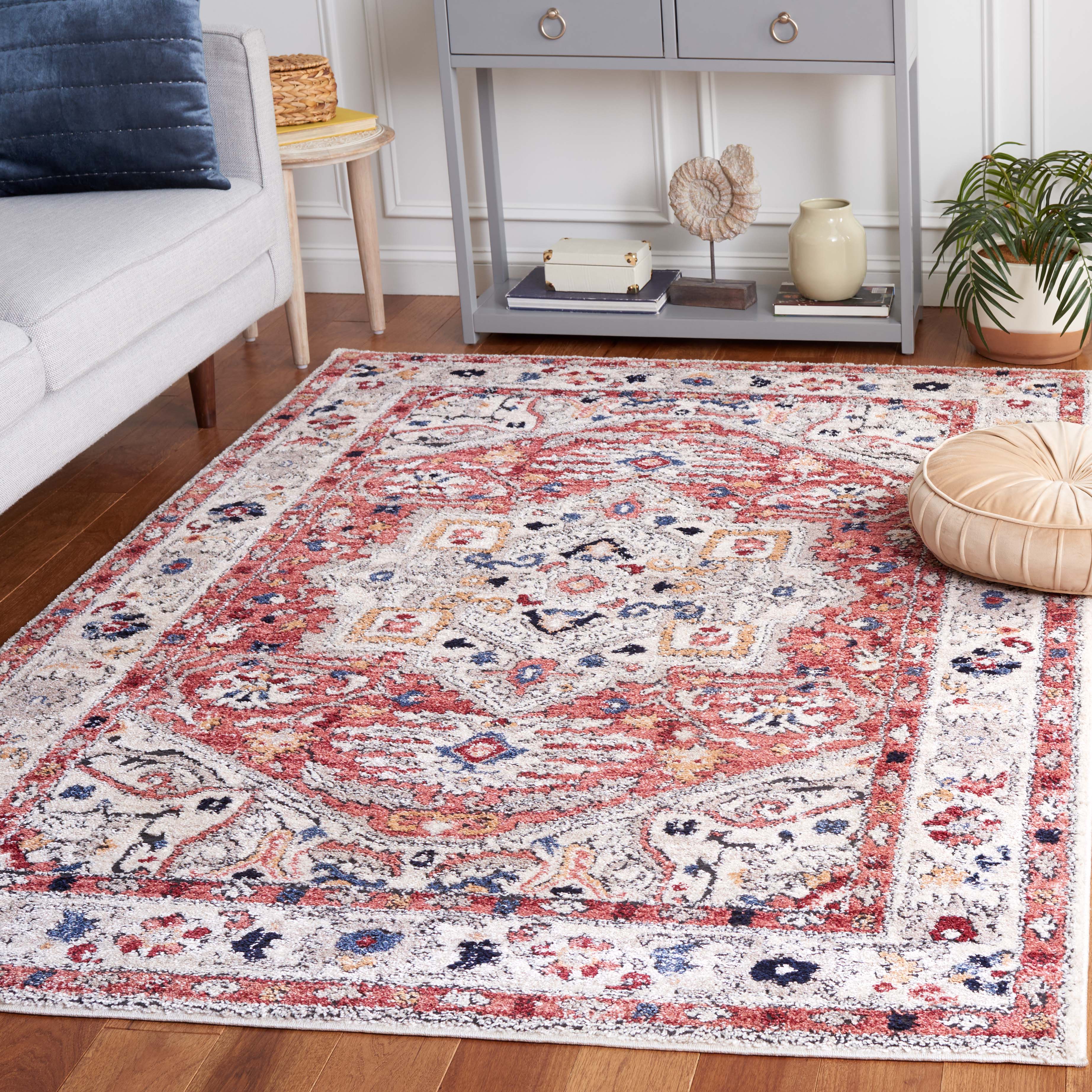 Safavieh Luna 100 Rug, LUN100 - Beige / Rust