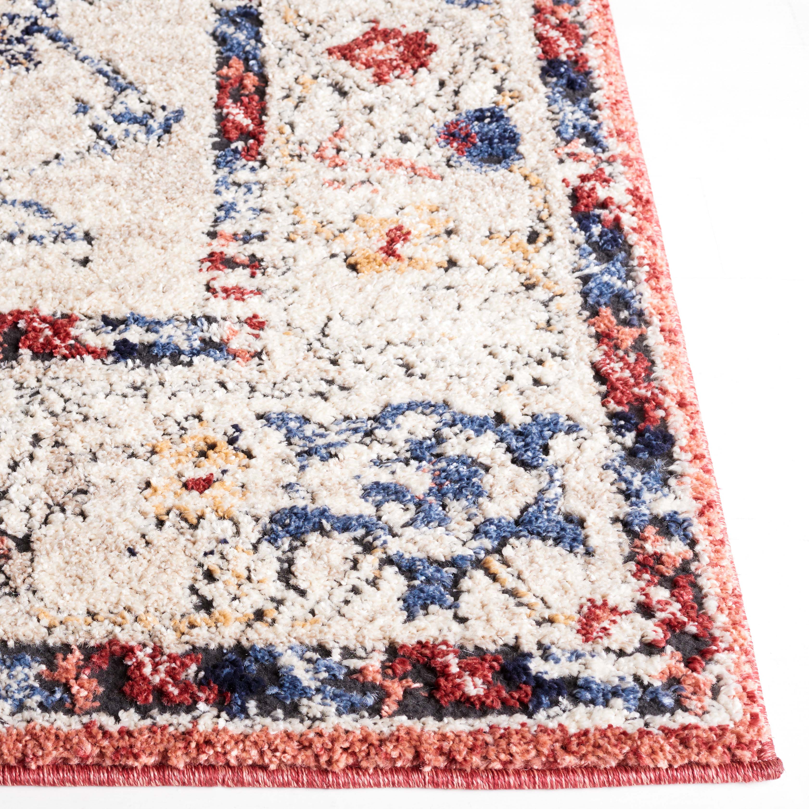 Safavieh Luna 102 Rug, LUN102 - Beige / Blue Rust
