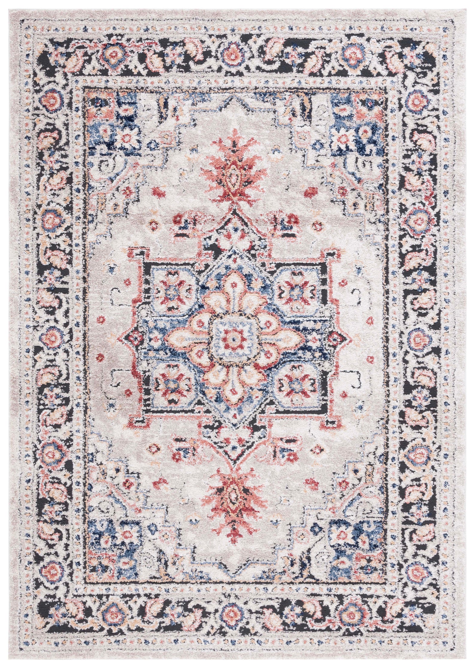 Safavieh Luna 104 Rug, LUN104 - Beige / Black Rust