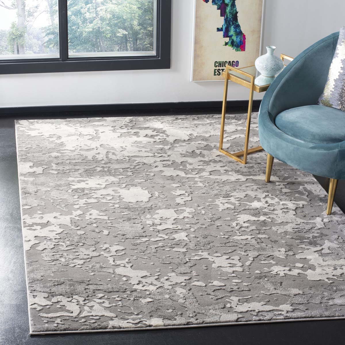 Safavieh Lurex 100 184 Rug, LUR184 - Grey / Light Grey