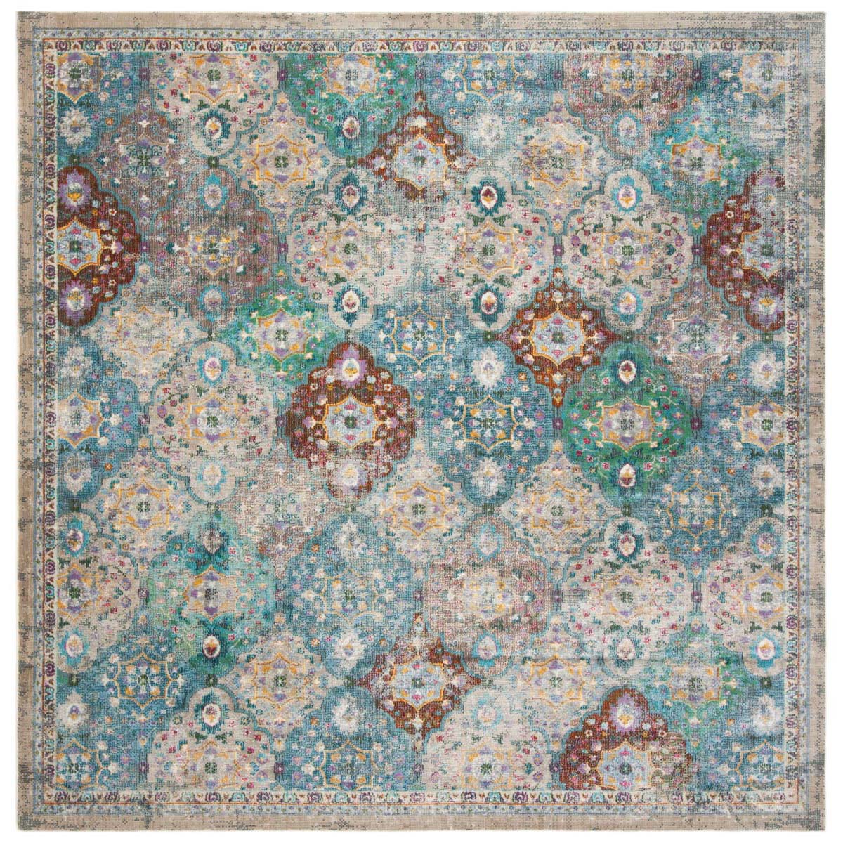 Safavieh Luxor 329 Rug, LUX329 - Ivory / Turquoise