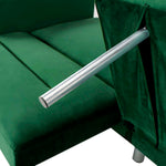 Safavieh Tribeca Foldable Sofa Bed , LVS2001 - Emerald / Steel