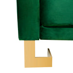 Safavieh Tribeca Foldable Sofa Bed , LVS2001 - Emerald Green / Brass