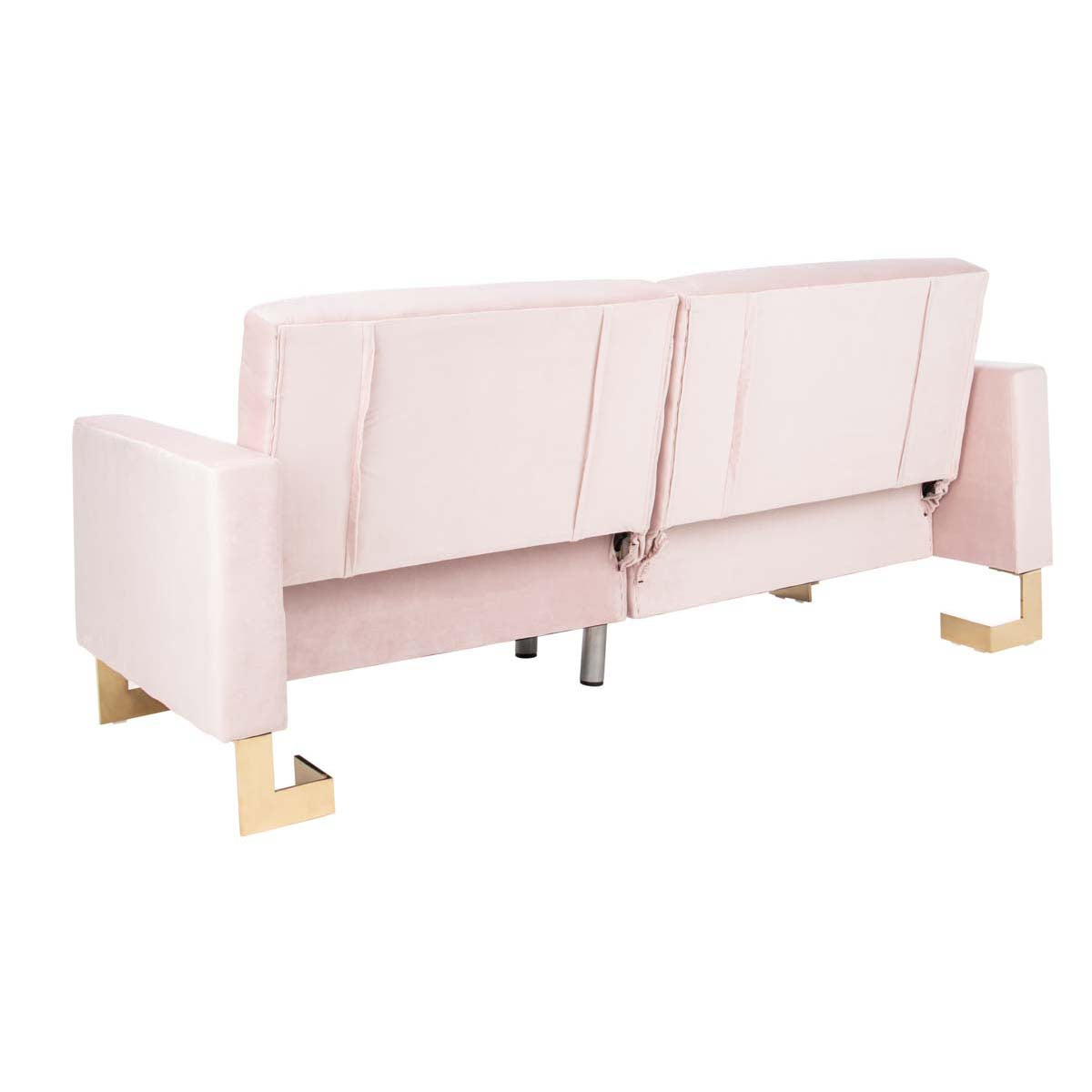 Safavieh Tribeca Foldable Sofa Bed , LVS2001 - Blush / Brass