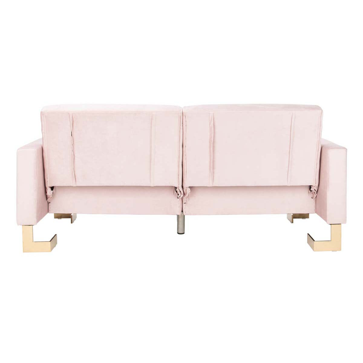 Safavieh Tribeca Foldable Sofa Bed , LVS2001 - Blush / Brass