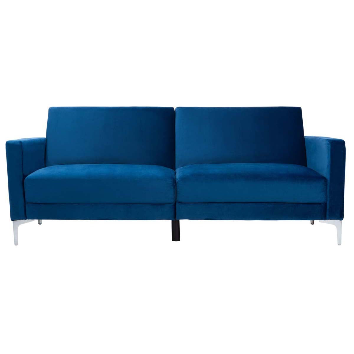 Safavieh Chelsea Foldable Futon Bed , LVS2005 - Navy / Chrome