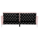 Safavieh Chelsea Foldable Futon Bed , LVS2005 - Blush / Chrome