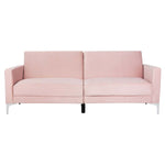 Safavieh Chelsea Foldable Futon Bed , LVS2005 - Blush / Chrome