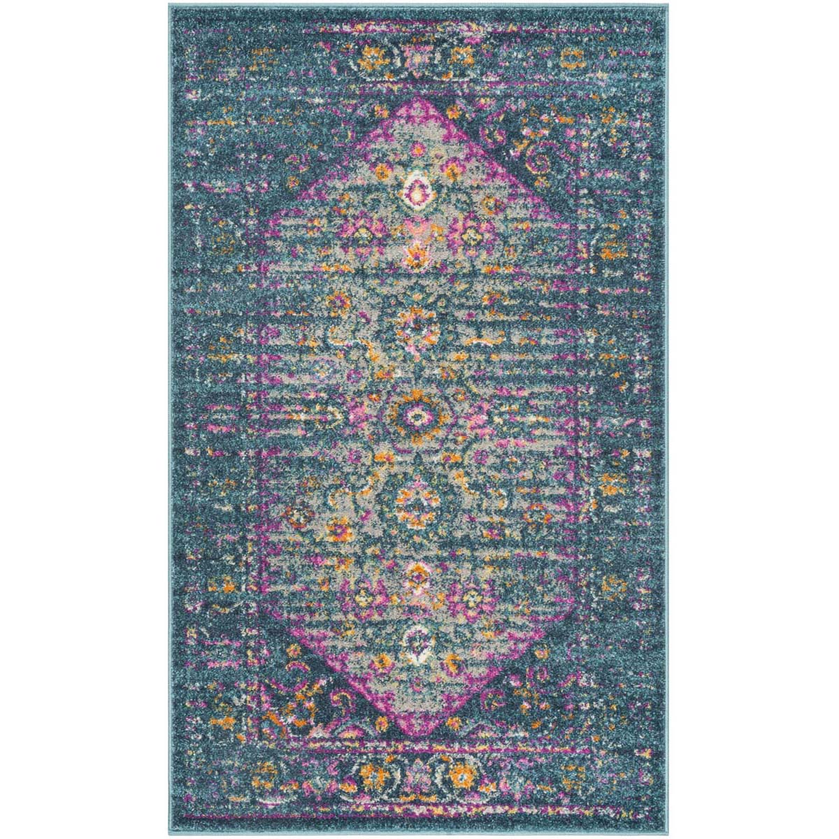 Safavieh Madison 122 Rug, MAD122 - BLUE / FUCHSIA