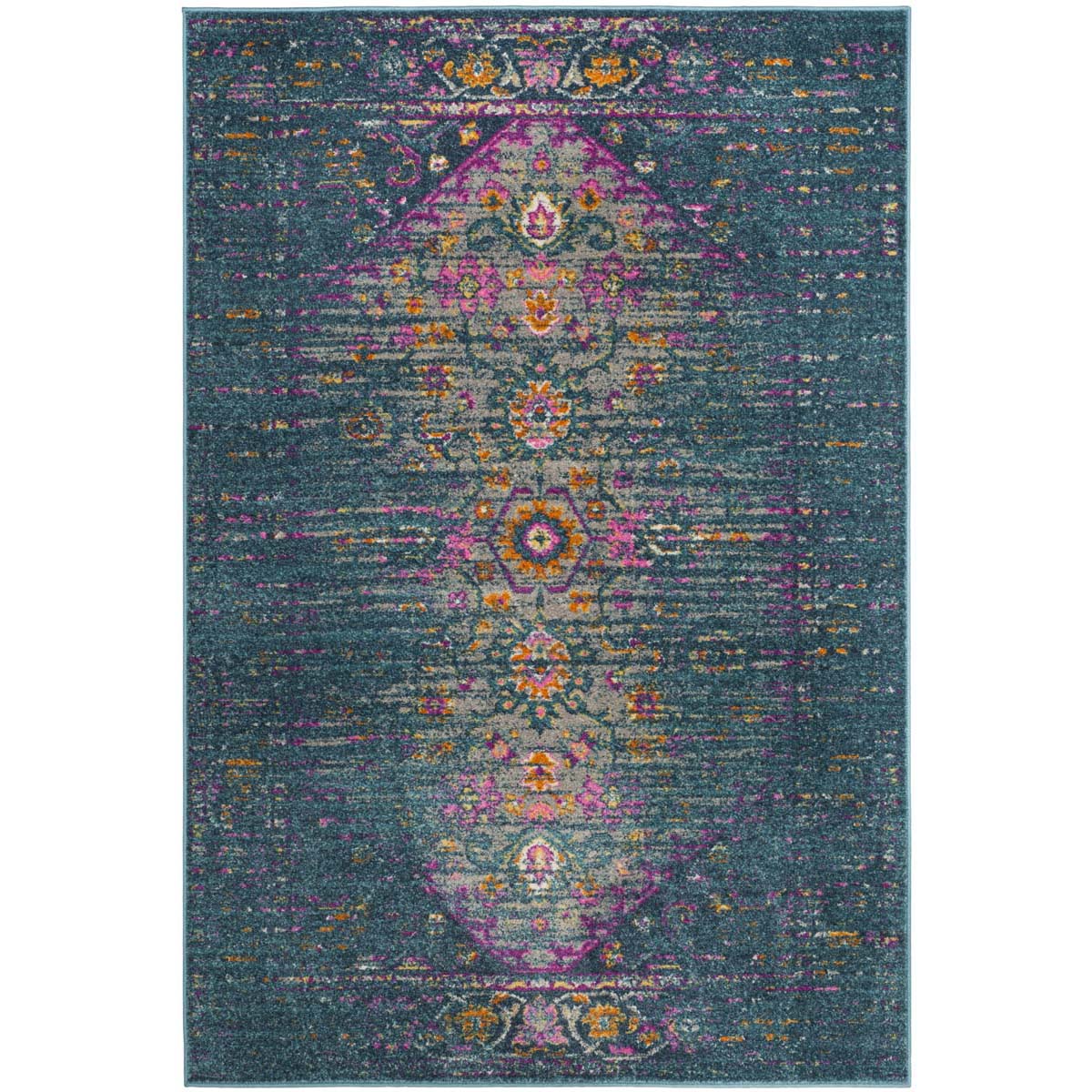 Safavieh Madison 122 Rug, MAD122 - BLUE / FUCHSIA