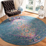 Safavieh Madison 122 Rug, MAD122 - BLUE / FUCHSIA