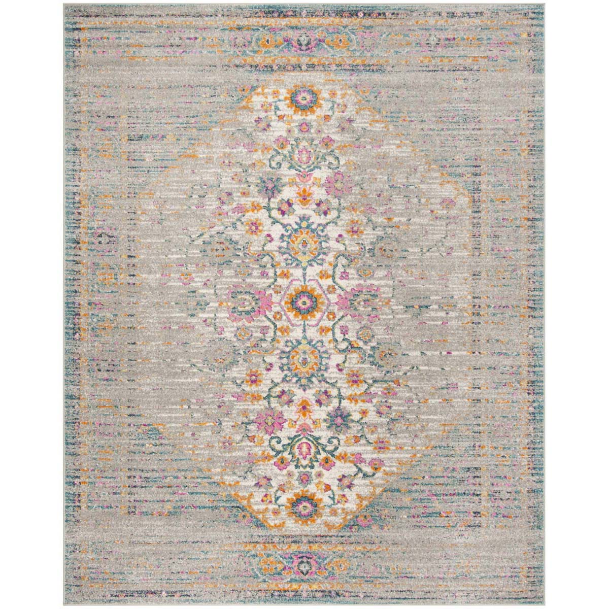 Safavieh Madison 122 Rug, MAD122 - LIGHT GREY / FUCHSIA