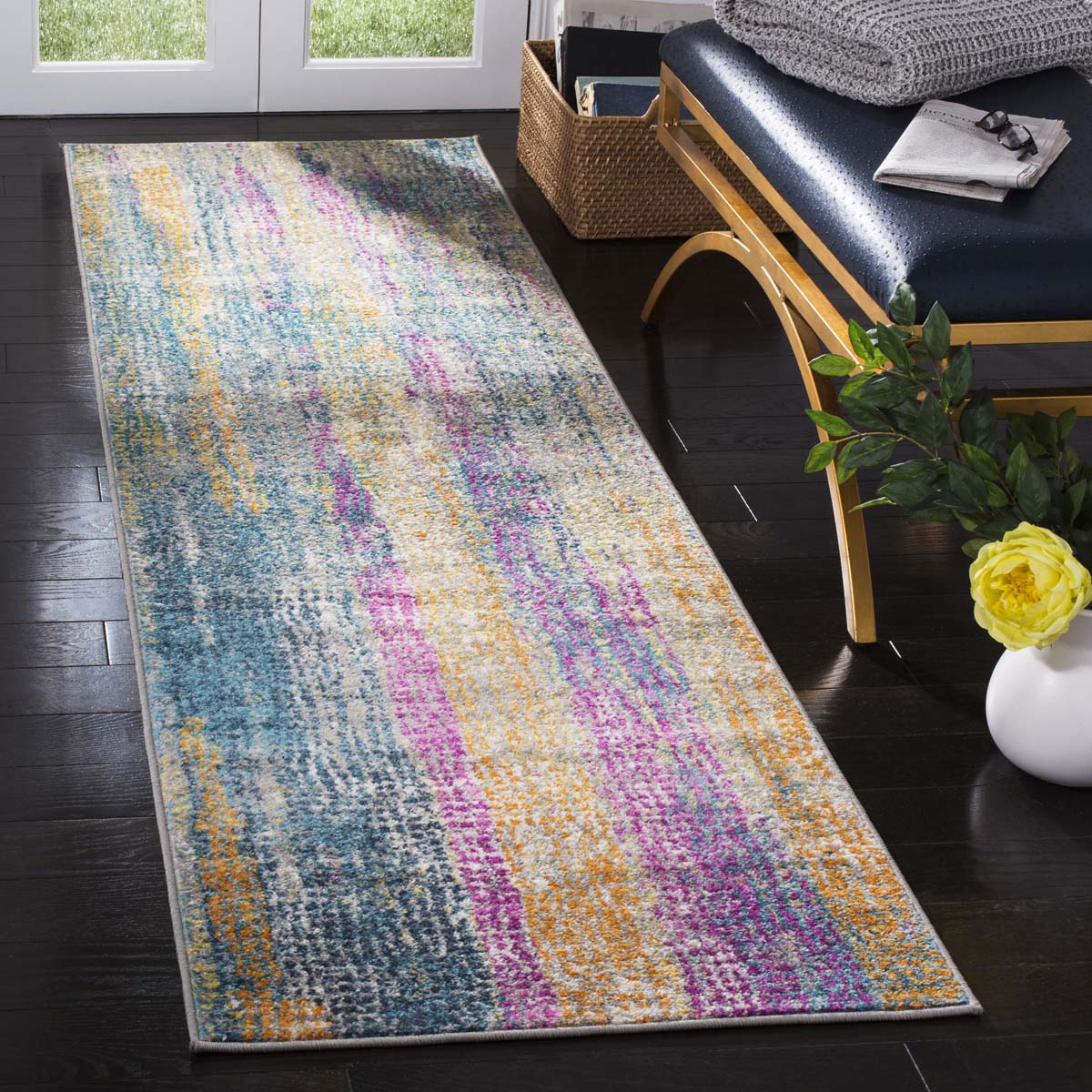 Safavieh Madison 123 Rug, MAD123 - BLUE / FUCHSIA