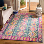 Safavieh Madison 129 Rug, MAD129 - FUCHSIA / BLUE