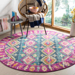 Safavieh Madison 129 Rug, MAD129 - FUCHSIA / BLUE