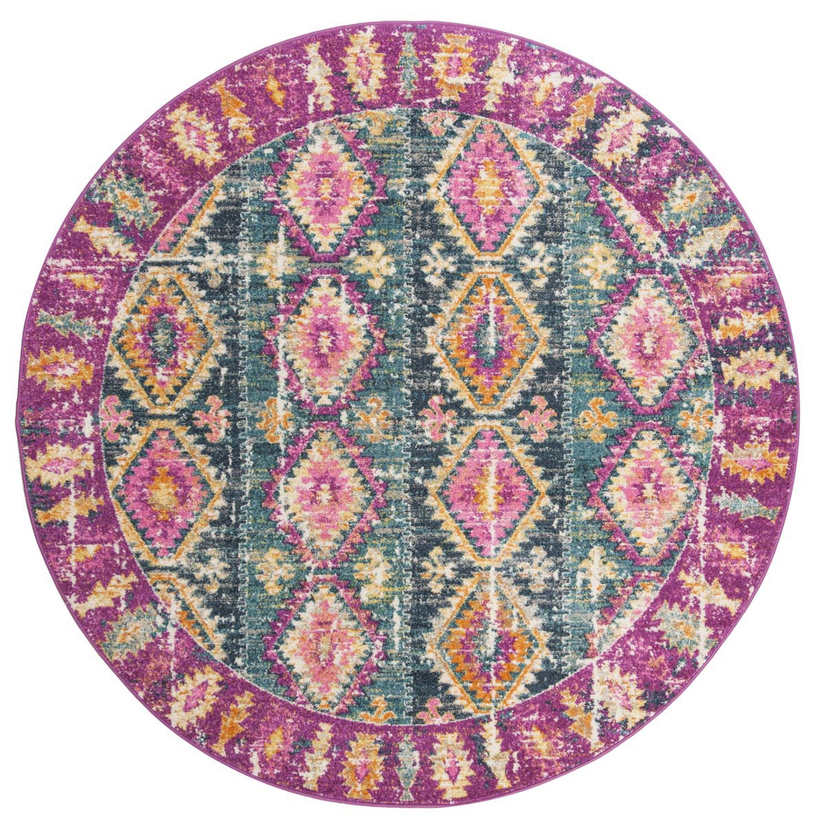 Safavieh Madison 129 Rug, MAD129 - FUCHSIA / BLUE