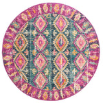 Safavieh Madison 129 Rug, MAD129 - FUCHSIA / BLUE