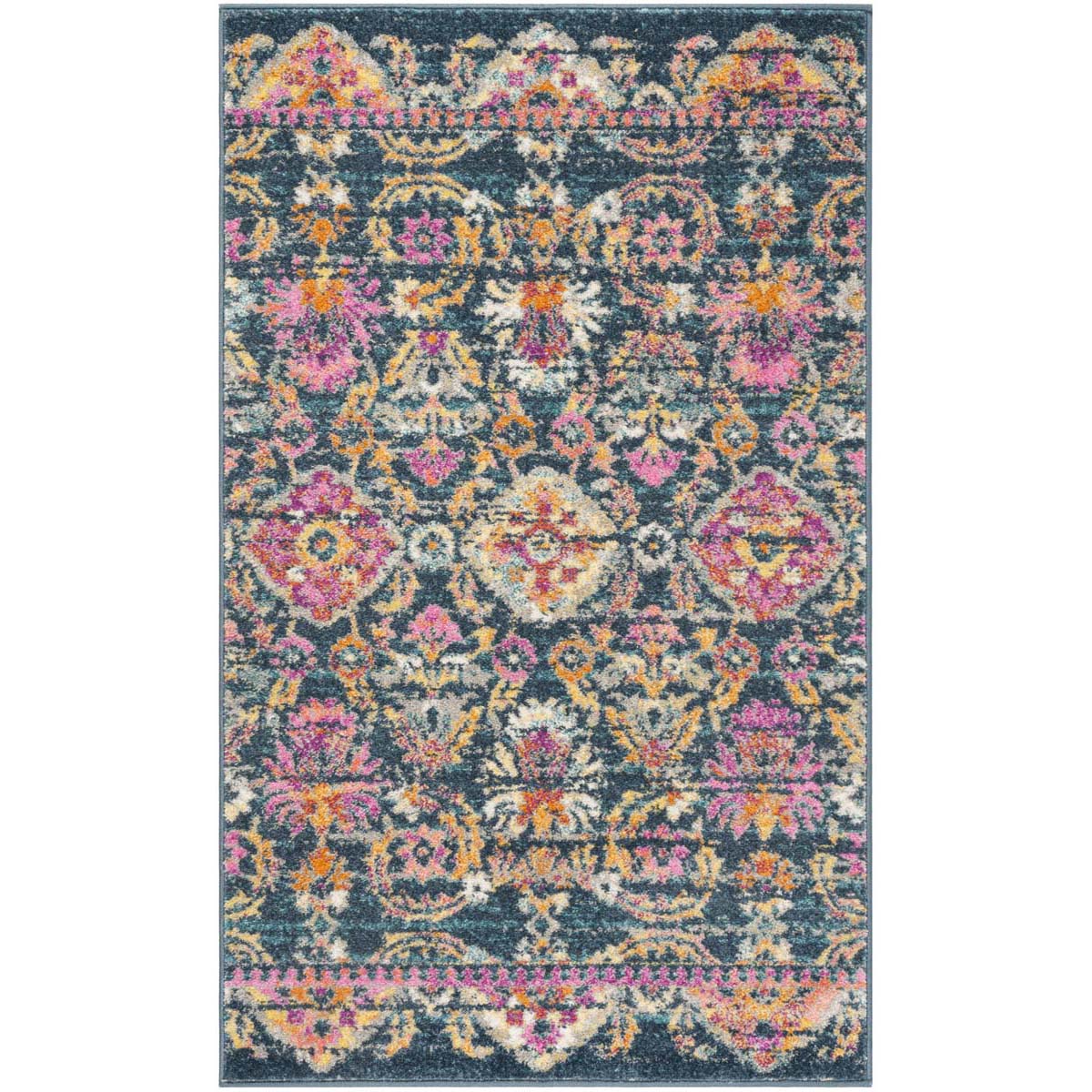 Safavieh Madison 130 Rug, MAD130 - BLUE / FUCHSIA