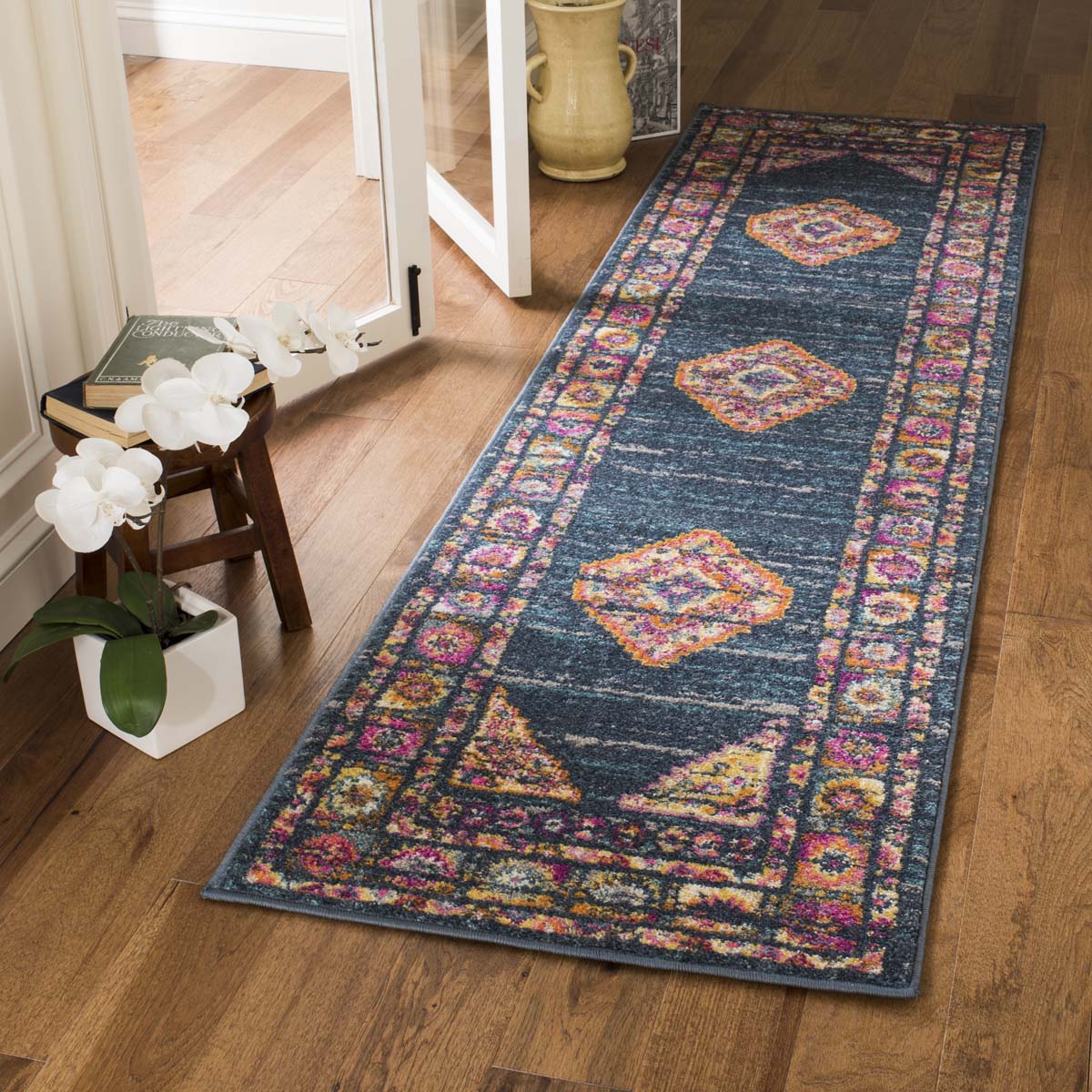 Safavieh Madison 133 Rug, MAD133 - BLUE / FUCHSIA