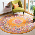 Safavieh Madison 133 Rug, MAD133 - ORANGE / FUCHSIA