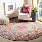 Safavieh Madison 133 Rug, MAD133 - LIGHT GREY / FUCHSIA